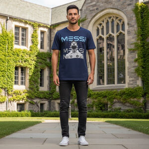 Messi Collection Men's Navy Short Sleeve Tee L